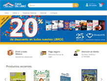 Tablet Screenshot of casadelibro.com.mx